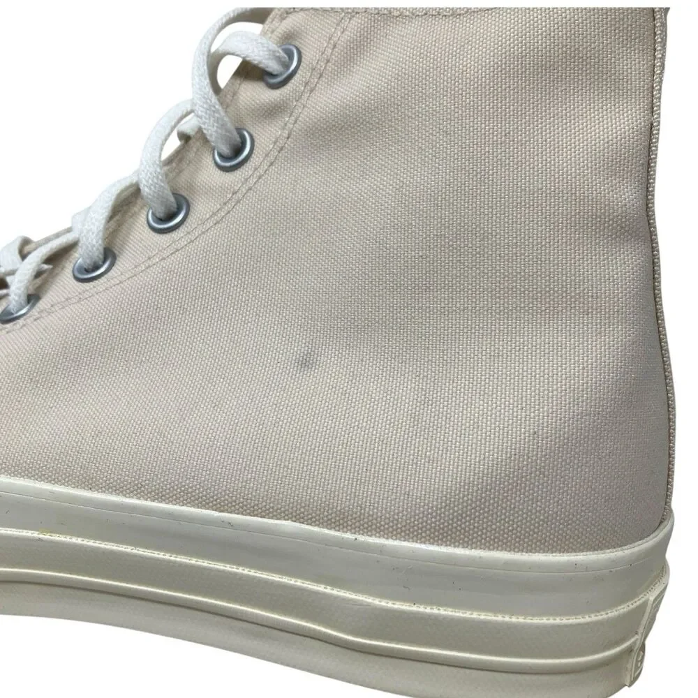 Converse Chuck Taylor All Star Hi Beige High Top Streetwear Sneakers - Picture 7 of 12